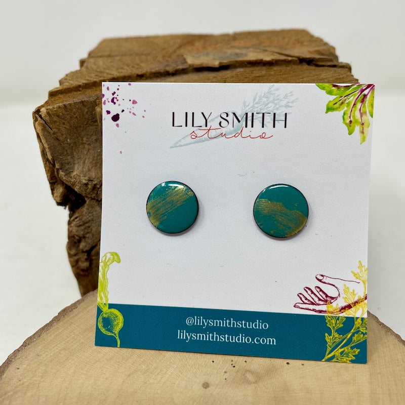 Dot Enamel Studs