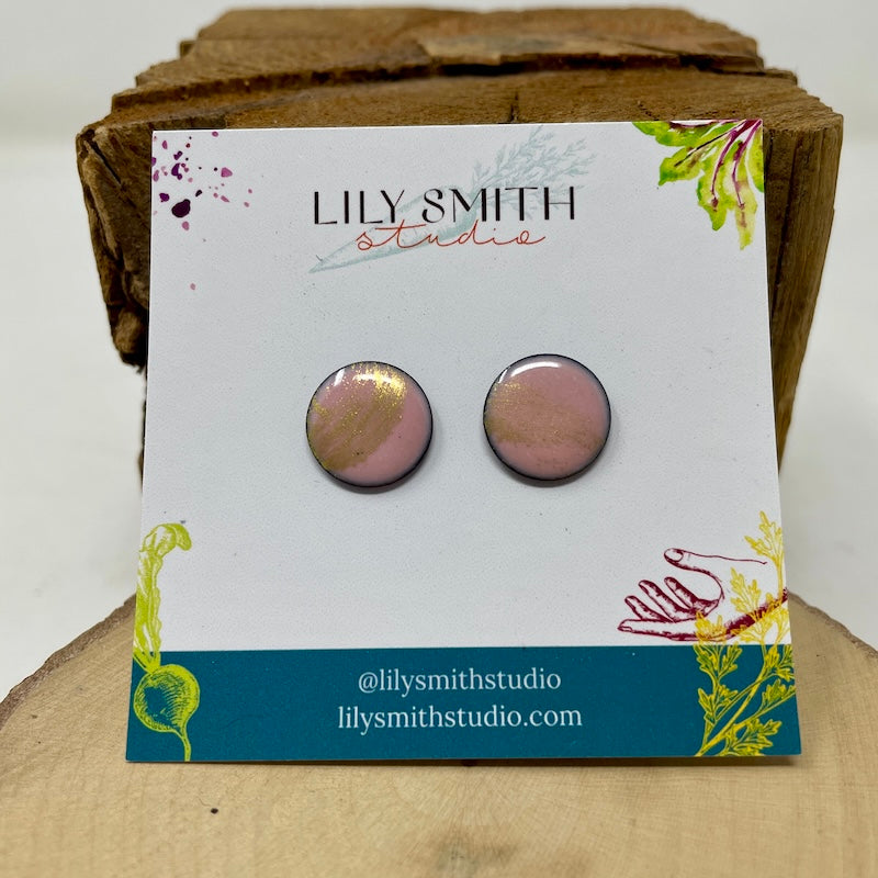 Dot Enamel Studs
