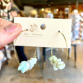 Earrings - Peruvian Opal Hoop