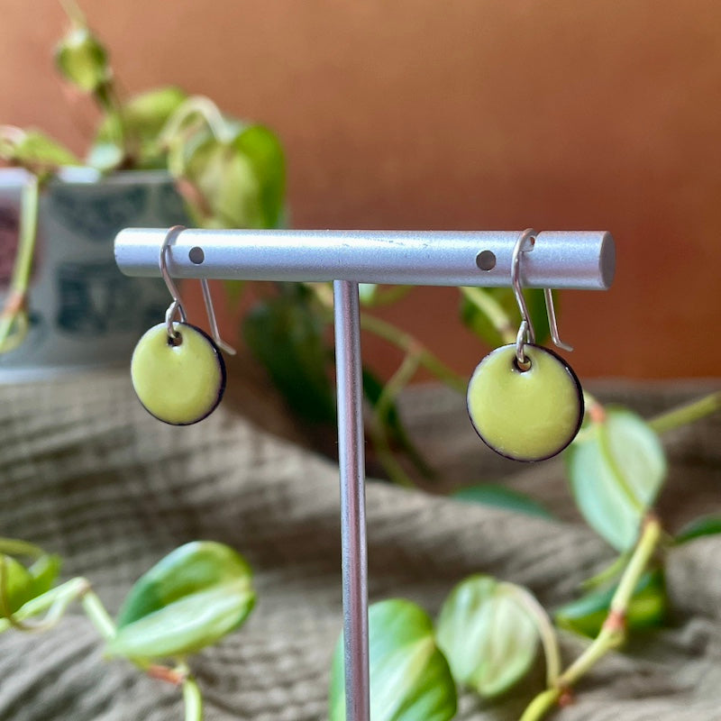Dot Enamel Earrings