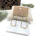 Earrings - Long Hoops | Gold