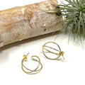 Earrings - Twist Gold Hoops