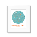 Avondale Estates - Blue + Orange