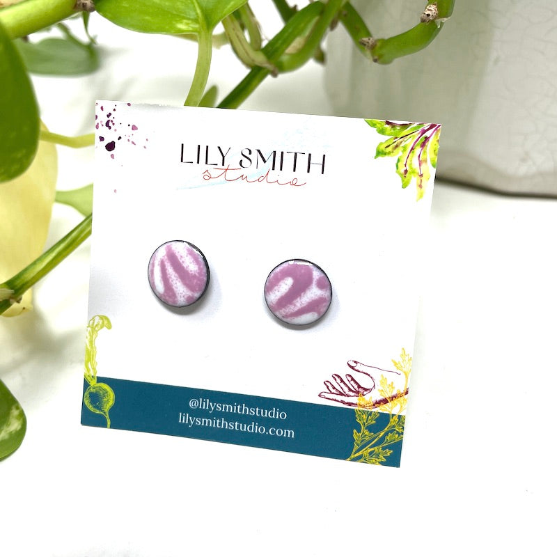 Dot Enamel Studs