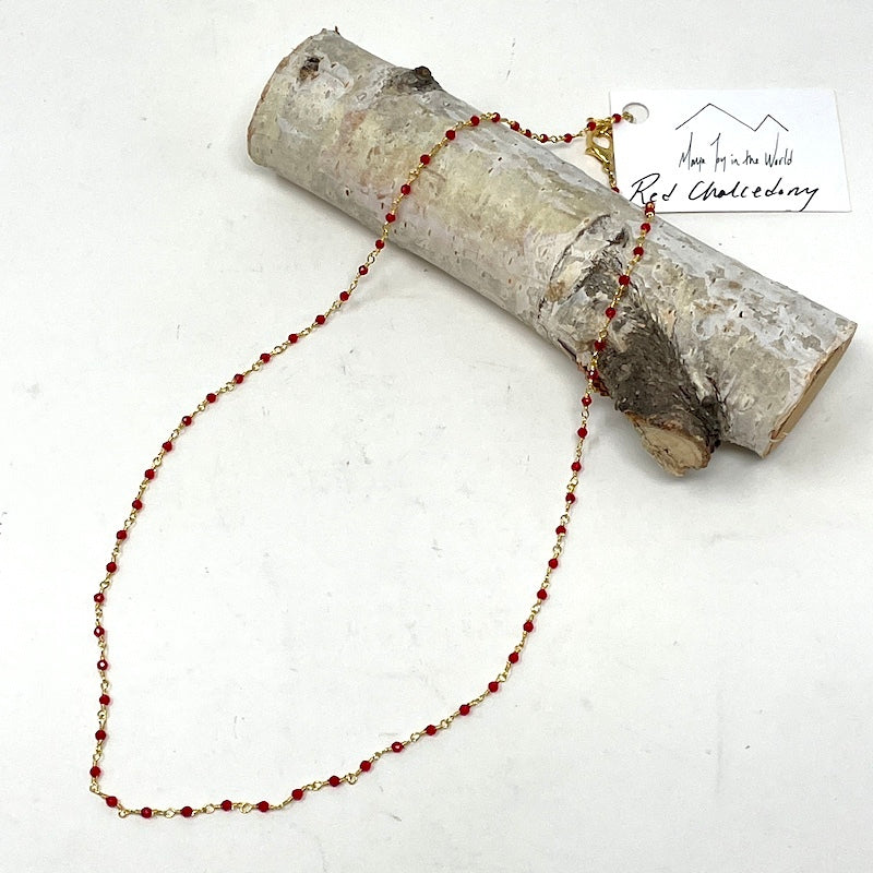 Gemstone Necklace - Gold