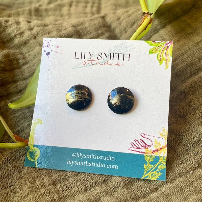 Dot Enamel Studs