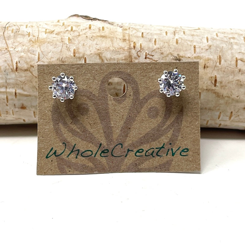 Studs - Rhinestone | Silver