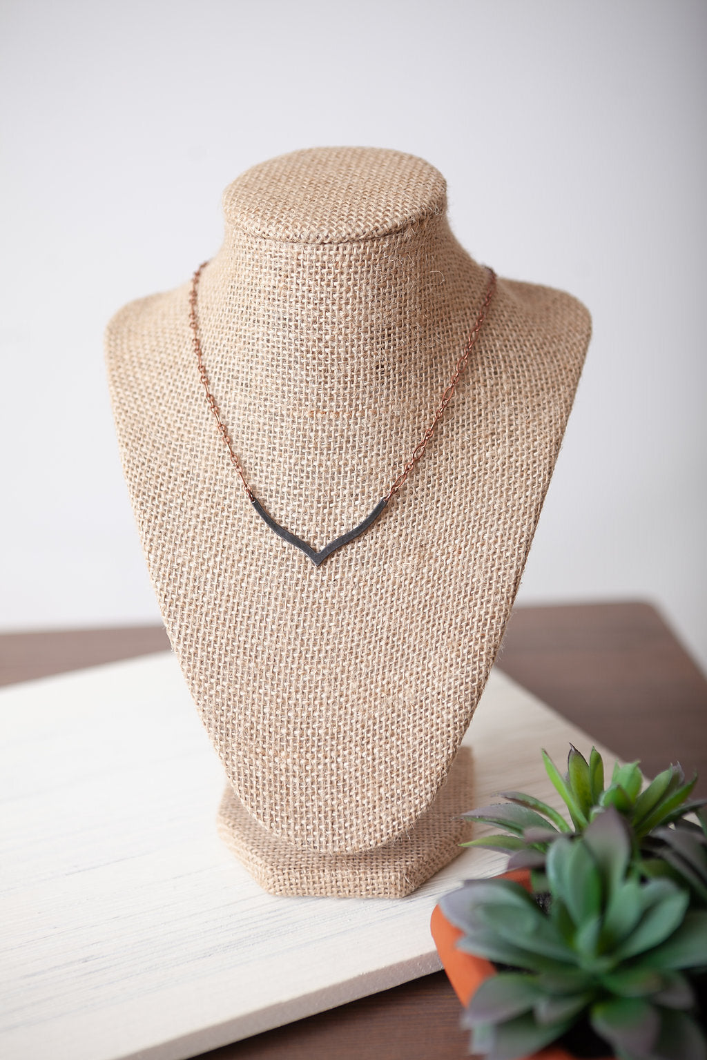 Necklace - Black V