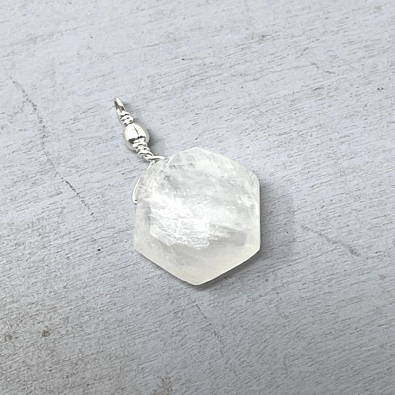 Gemstone Charm - Rainbow Moonstone