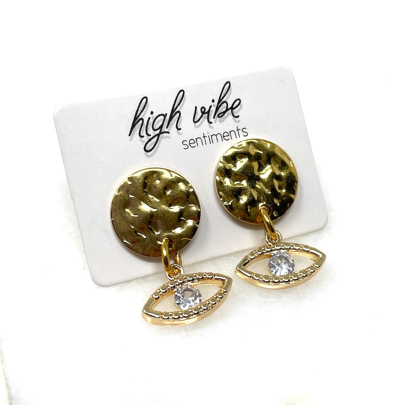 Studs - Hammered Geo