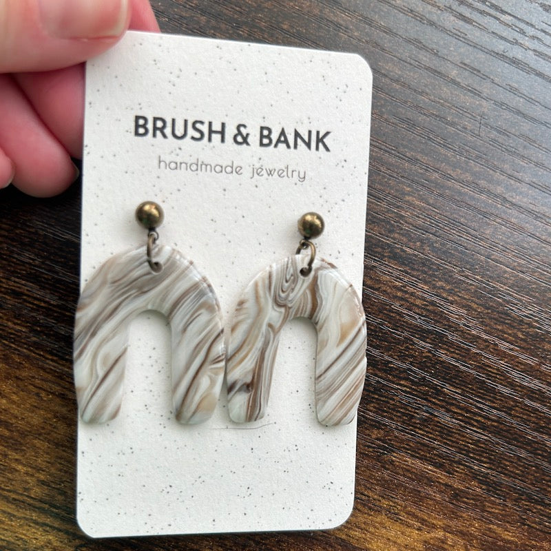 Earrings - Wood Rainbow