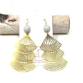 Earrings - Art Deco Fans