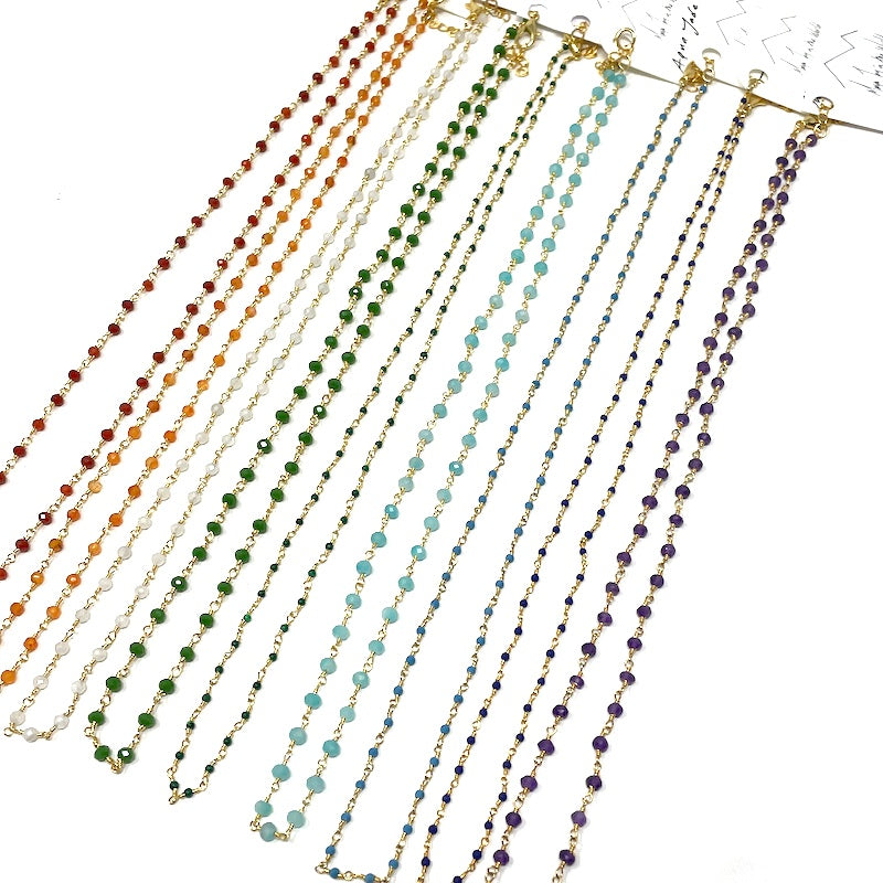 Gemstone Necklace - Gold