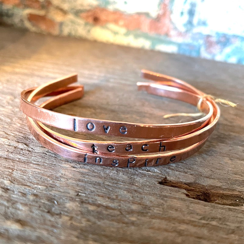 Copper Bracelet Trio