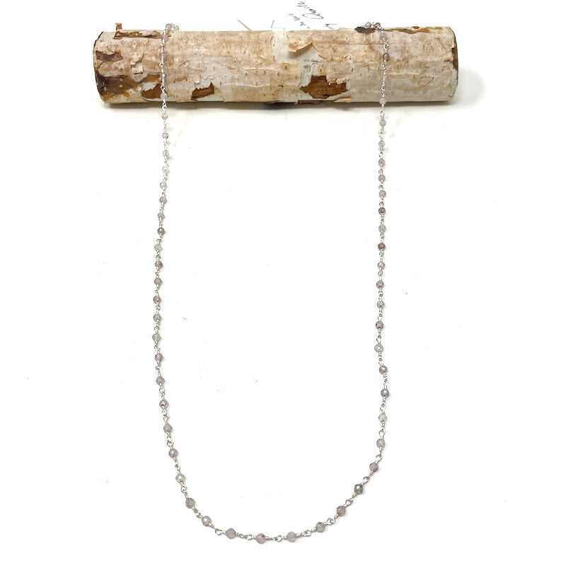 Gemstone Necklace - Silver