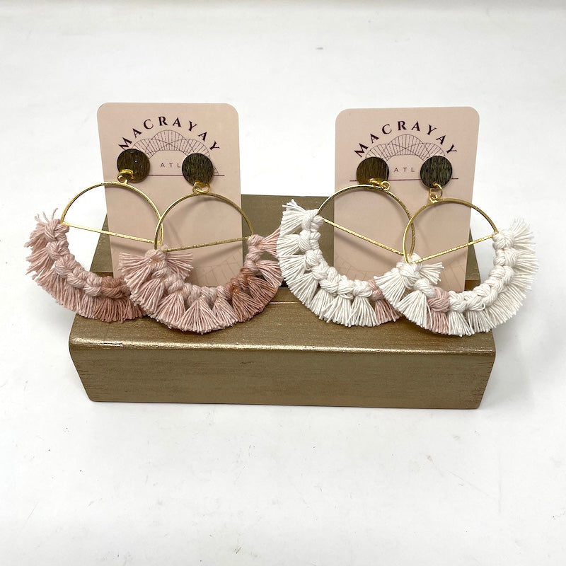 Earrings - Large Brass Rounds