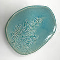Oval Plate - Aquamarine | Stamped Botanical