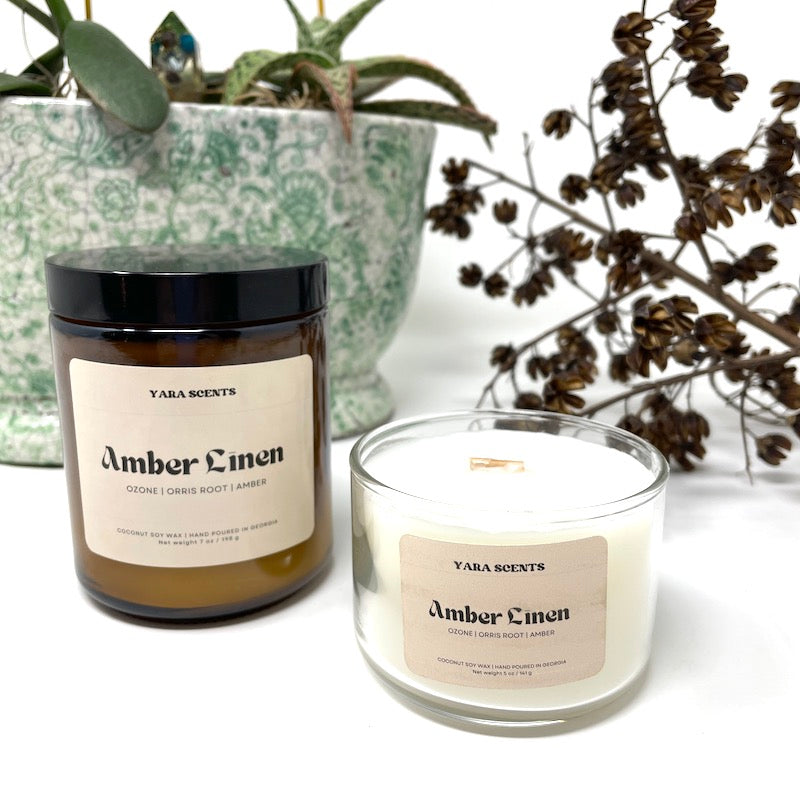 Soy Candle - Amber Linen