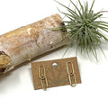 Earrings - Gold Double Paper Clip