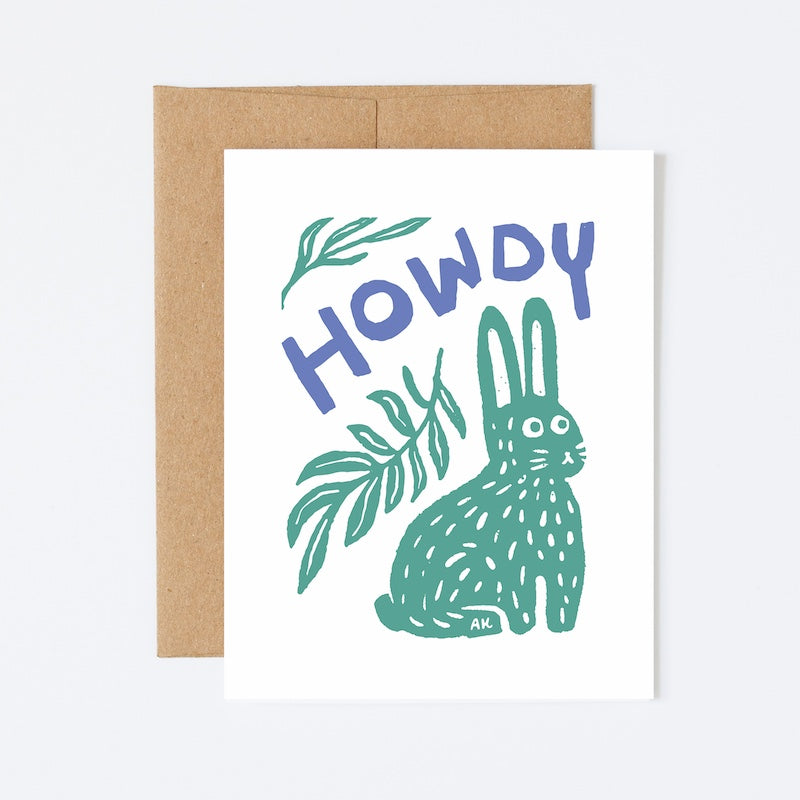 Card - Howdy Bunny