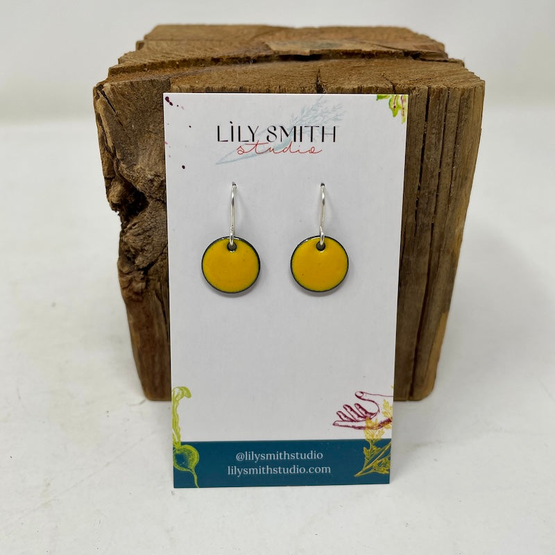 Dot Enamel Earrings
