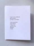 Card - I am in love with you