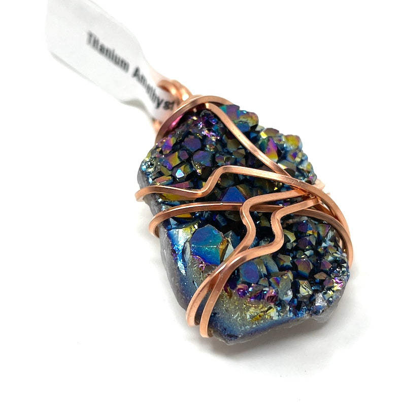 Pendant - Titanium Amethyst