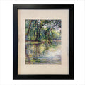 Framed Art Print - Branches Touching Avondale Lake