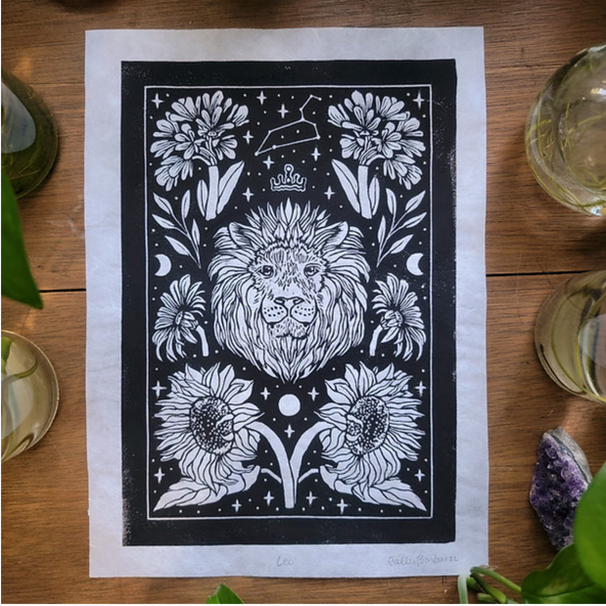 Block Print - Zodiac