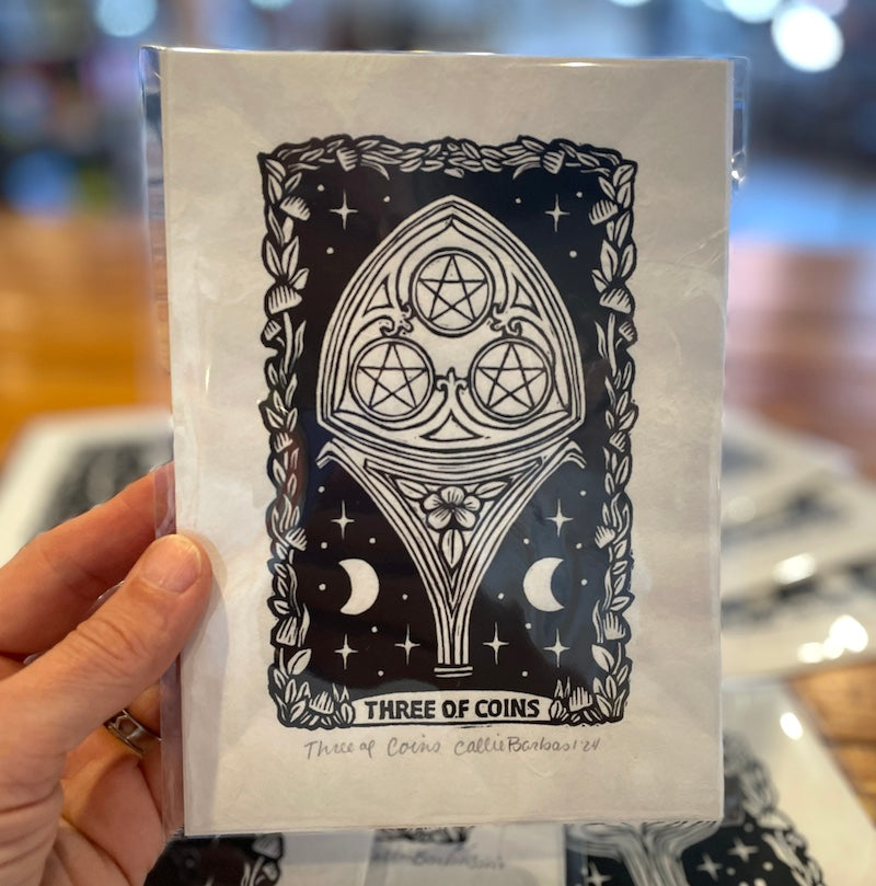 Block Print - Tarot Card