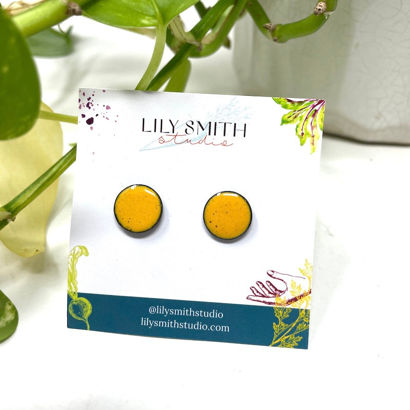 Dot Enamel Studs
