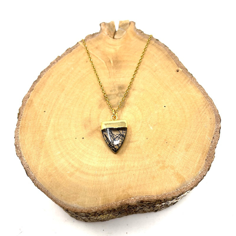 Necklace - Rutilated Quartz Point