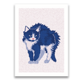 Print - Blue Meowday