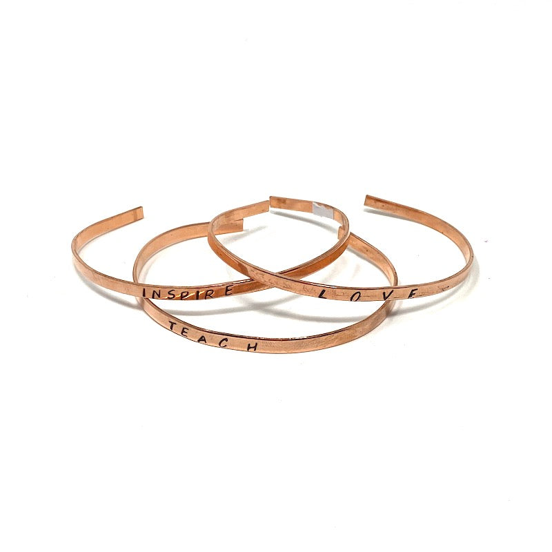 Copper Bracelet Trio