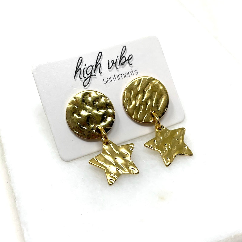 Studs - Hammered Geo