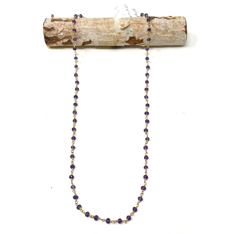Gemstone Necklace - Gold