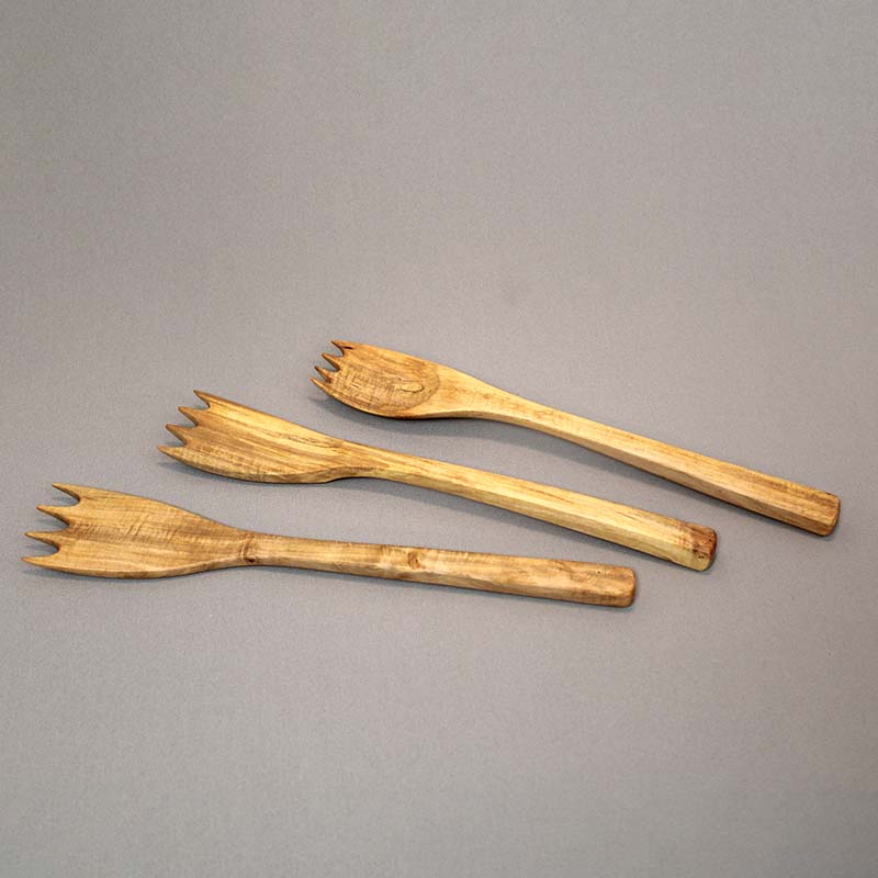 Serving Fork - Silver Maple