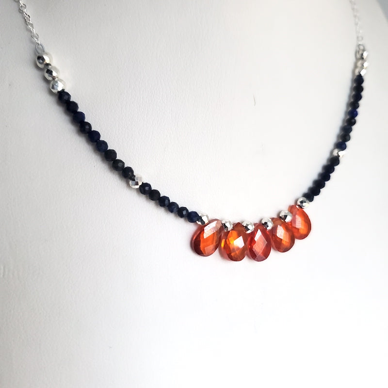 Necklace - Gem Teardrop Choker
