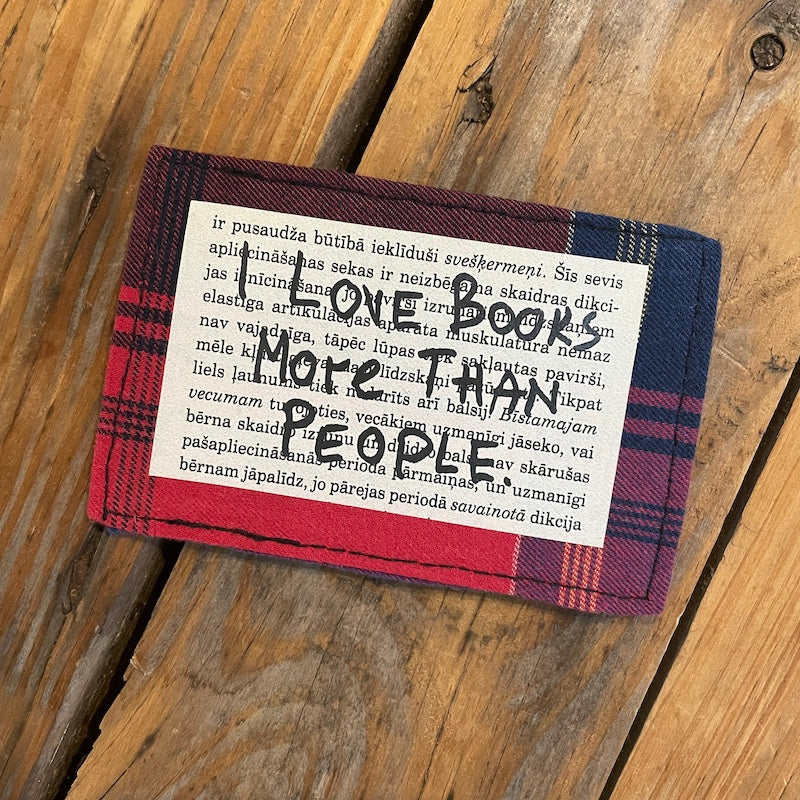 Mini Wallet - I Love Books More Than People