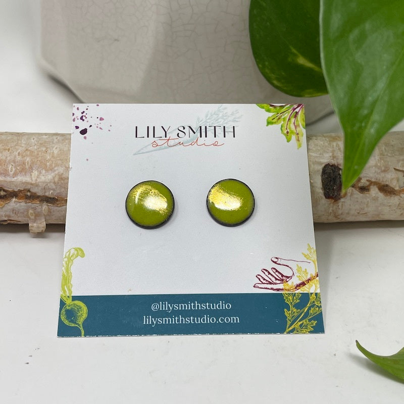 Dot Enamel Studs