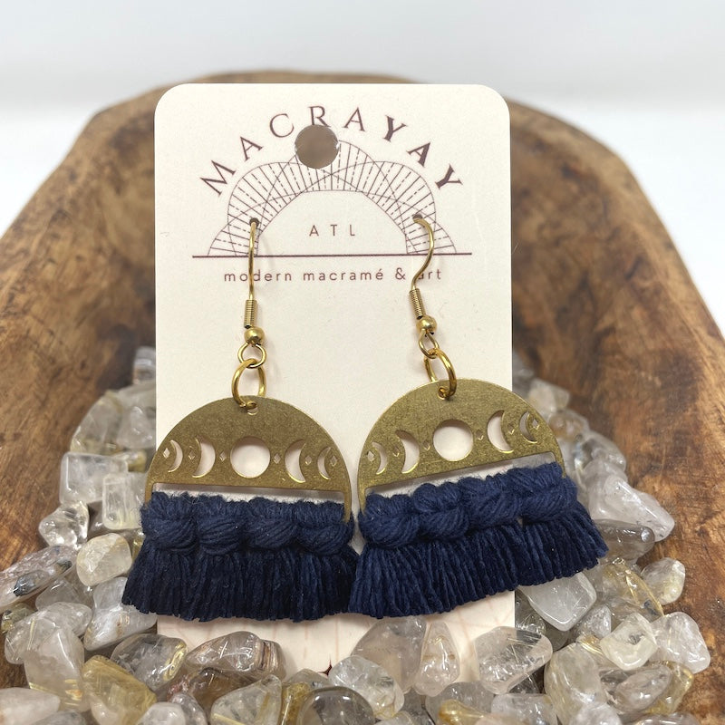 Earrings - Moonphase | Brass