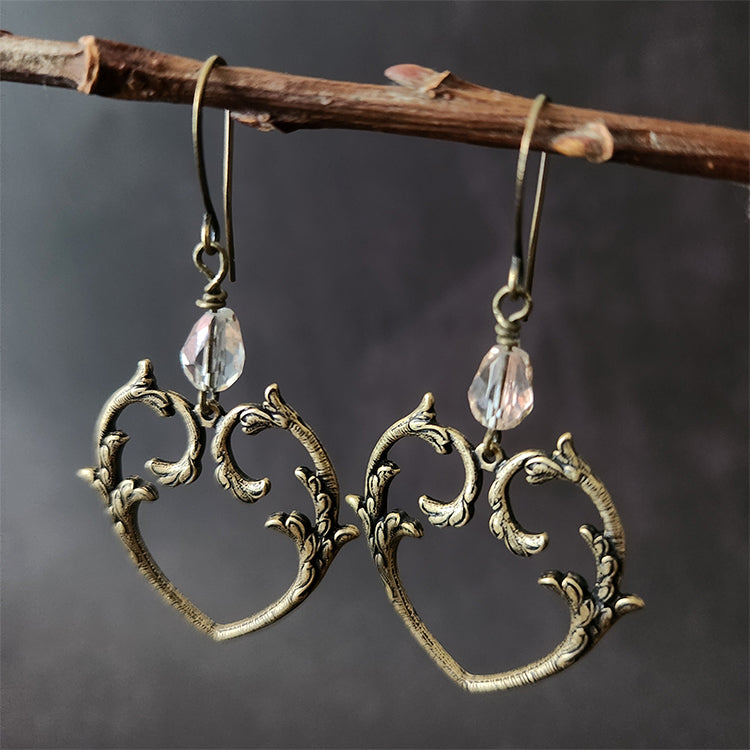 Earrings - Crystal Heart