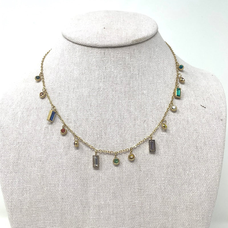 Necklace - Multicolor Charm
