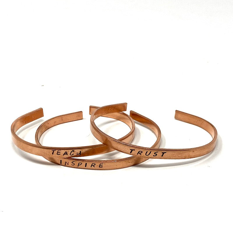 Copper Bracelet Trio