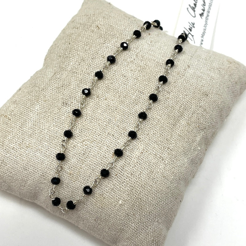 Gemstone Anklet - Silver