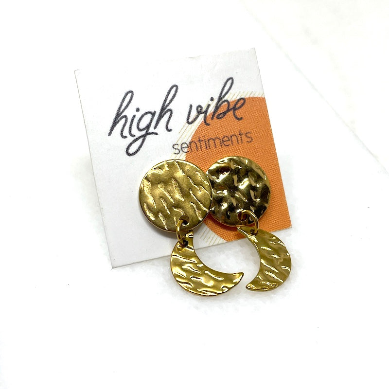 Studs - Hammered Geo