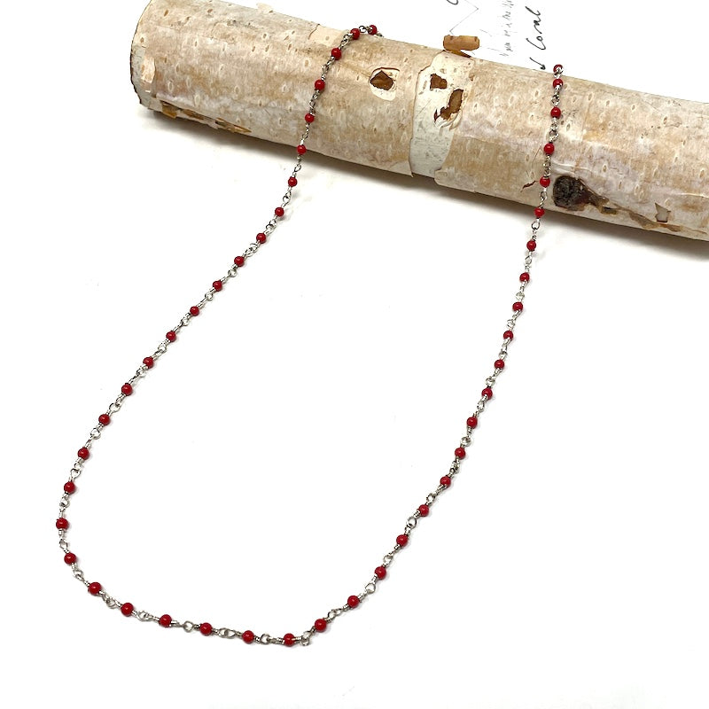 Gemstone Choker - Silver