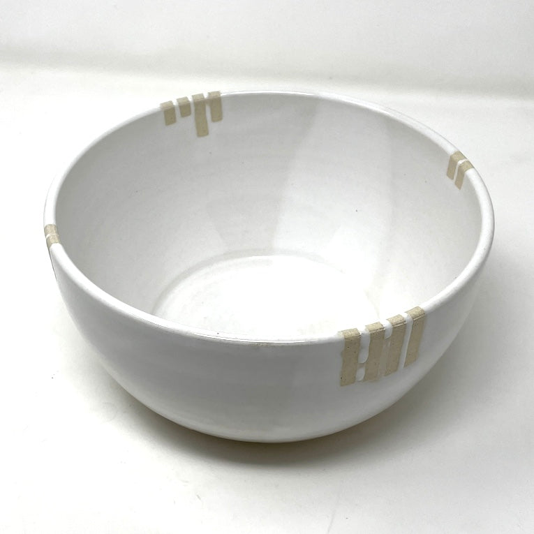 Bowl - White | Stripes