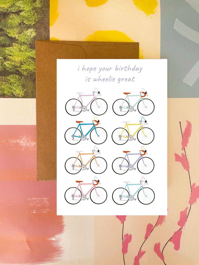 Card - I Hope Your Birthday is Wheelie Great