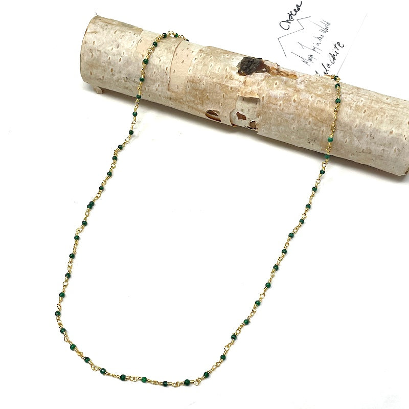 Gemstone Choker - Gold